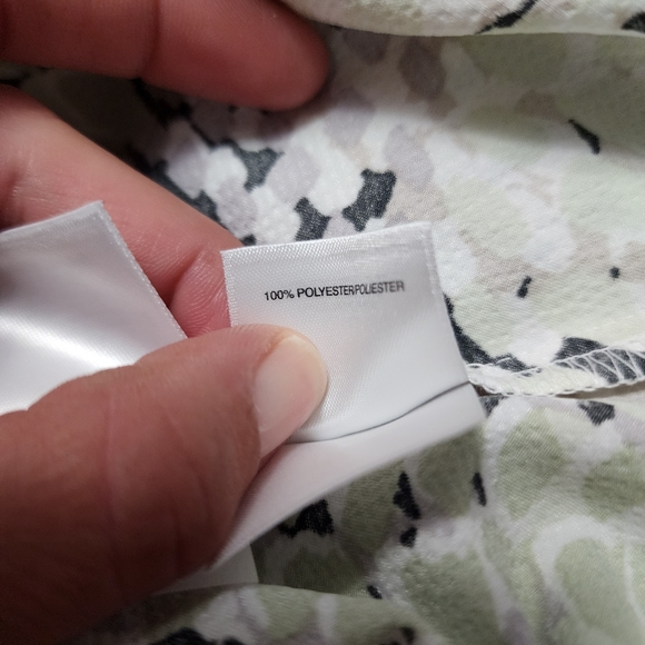 Kasper Celadon Mosaic Print Shell Size Small - Picture 9 of 9